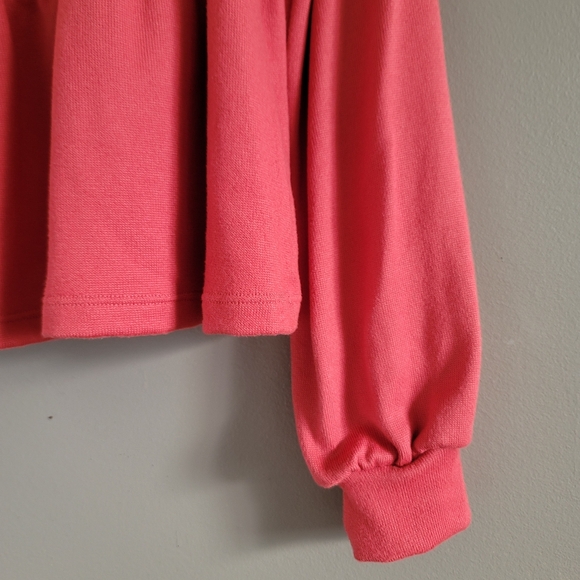 Joe Fresh Jillian Harris Comfy Flowy Ruffle Hem Long Sleeve Shirt Top Me… - Picture 8 of 12